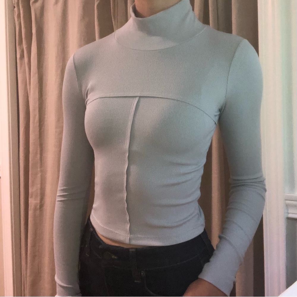 Aritzia Mock-Neck Top